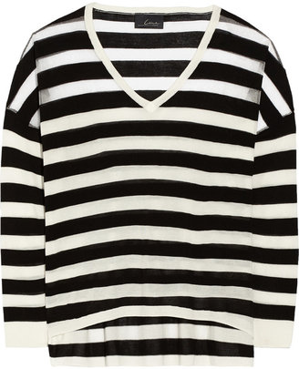 Line Transluce striped fine-knit sweater