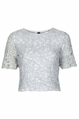 Topshop Limited Edition Corn Lace Crop Top
