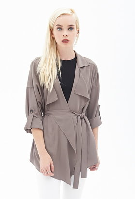 Forever 21 Slouchy Belted Trench Coat