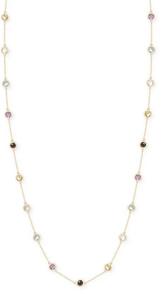 Townsend Victoria Multi-Stone Bezel Necklace in 18k Gold over Sterling Silver (20 ct. t.w.)