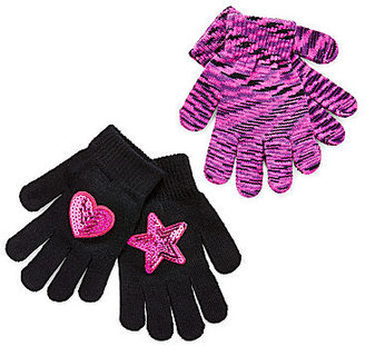 JCPenney Toby 2 pack Space Dyed Glove Set - Girls 6-16