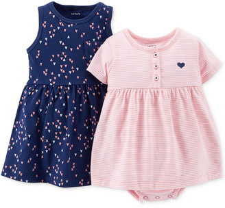 Carter's Baby Girls' 2-Pack Heart Dresses