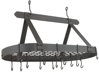 Old Dutch- 36-By-18-Inch Oval Pot Rack, Graphite