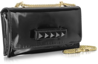 Valentino Va Va Voom Black Patent Leather Shoulder Bag