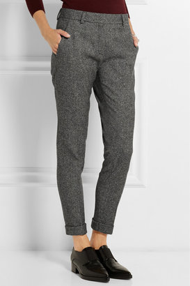 Burberry Wool-blend tweed tapered pants