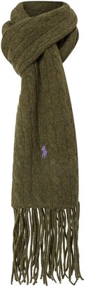 Polo Ralph Lauren Wool and cashmere cable knit scarf