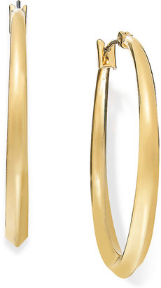 Charter Club Gold-Tone Shiny Hoop Earrings