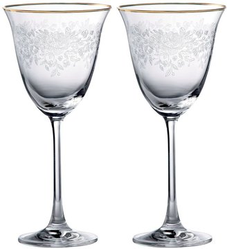 Royal Albert Set of 2 crystal wine glasses