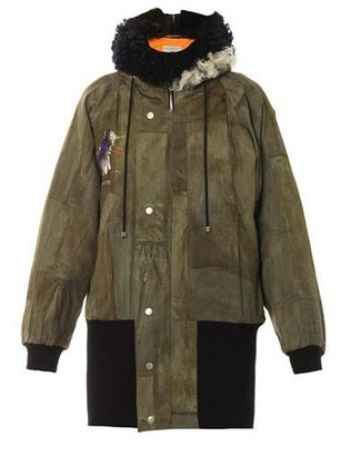 PREEN BY THORNTON BREGAZZI Baxter fur-trimmed bomber jacket