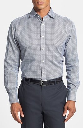 Thomas Dean Tailored Fit Check Sport Shirt