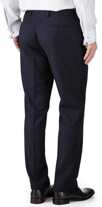 Charles Tyrwhitt Navy slim fit twill business suit pants