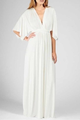 Rachel Pally Short Sleeve Caftan Dress in White