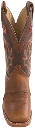 Double H Bison Buckaroo Cowboy Boots - Wide Square Toe (For Men)