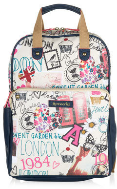 Accessorize London Sights Top Handle Backpack