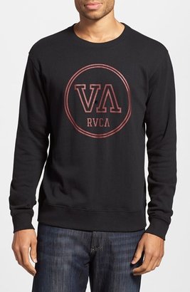 RVCA 'Fundamental' Trim Fit Fleece Crewneck Sweatshirt