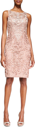 Sue Wong Embroidered Lace Cocktail Dress
