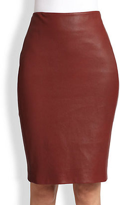 Diane von Furstenberg Marta Leather Skirt