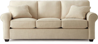 Asstd National Brand Asstd National Brand Fabric Possibilities Roll-Arm Queen Sleeper Sofa