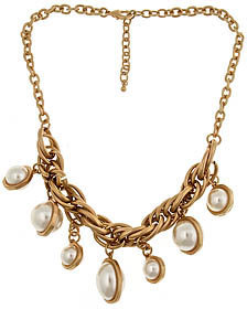 Blu Bijoux Faux Pearl Drop Necklace