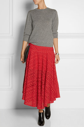 Preen Line Clare embroidered tulle midi skirt