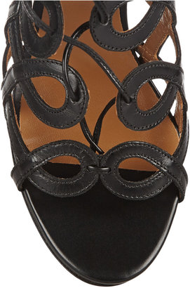 Aquazzura + Olivia Palermo cutout leather sandals