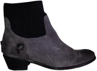 Zadig & Voltaire Grey Leather Ankle boots Teddy