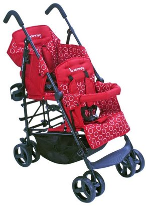 Kinderwagon Hop Tandem Stroller - Red - One Size
