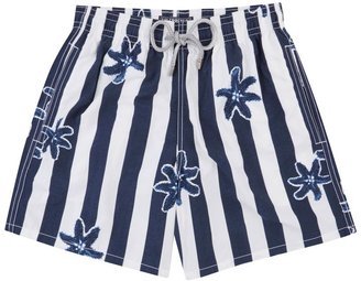 Vilebrequin Navy and white starfish print swim shorts