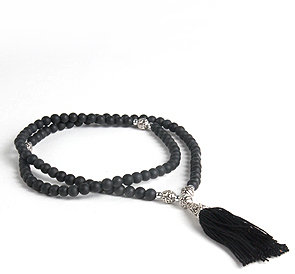 Profound Aesthetic Black Onyx Necklace w/ Silver