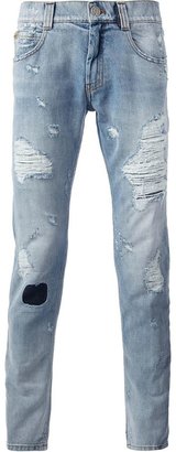 Frankie Morello distressed skinny jeans