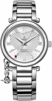 Vivienne Westwood Orb Women's Quartz Watch with Silver Dial Analogue Display and Silver Stainless Steel Bracelet VV006SL