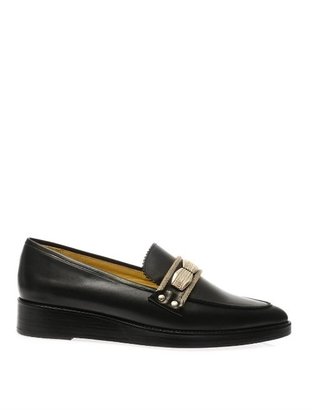 Toga Metal-detail leather loafers