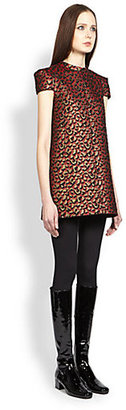Saint Laurent Leopard-Pattern Dress