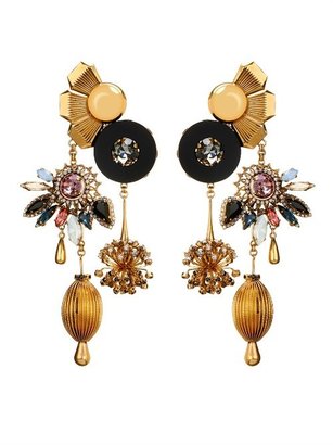 VICKISARGE Sylvia crystal charm earrings