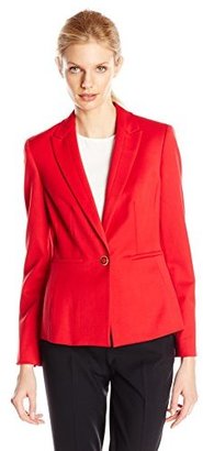 Anne Klein Women's Stretch One Button Suit Jacket
