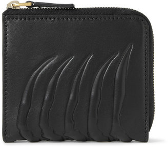 Alexander McQueen Embossed-Leather Coin Wallet