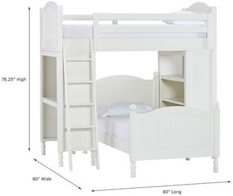 Pottery Barn Kids Catalina Bunk System with Extra Twin Bed Set, Cocoa