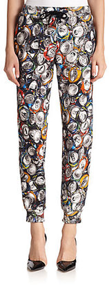 Moschino Soda-Print Drawstring Trousers