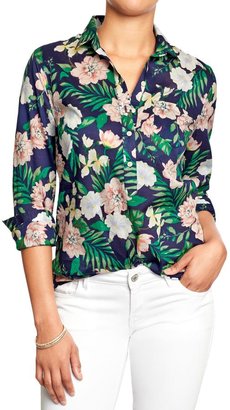 Old Navy Women's Patterned 3/4-Sleeve Shirts