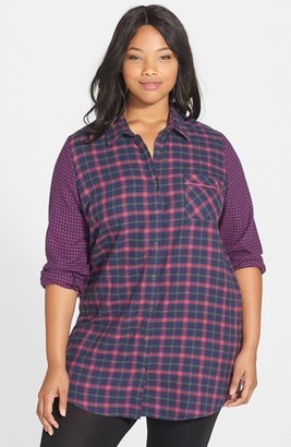 Make + Model Flannel Nightshirt (Plus Size)