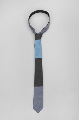 Urban Outfitters Astoria Colorblock Chambray Tie