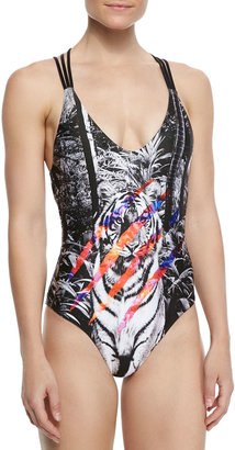 We Are Handsome Instinct Strappy-Back One-Piece Swimsuit