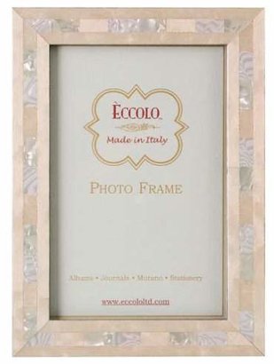 Eccolo Made in Italy Marquetry Wood Frame, Opalescent Wedding, Holds a 5 x 7-Inch Photo