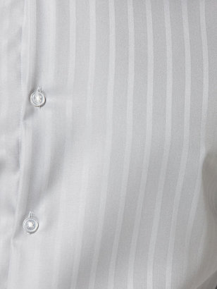 Perry Ellis Slim Fit Satin Stripe Dress Shirt