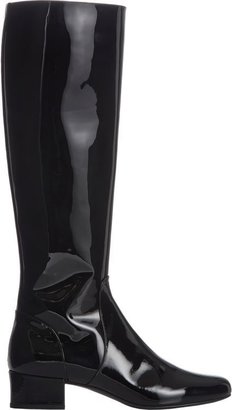 Saint Laurent Babies" Knee Boots-Black
