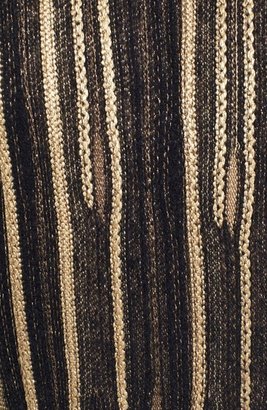 M Missoni Metallic Stripe Knit A-Line Dress