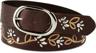 JCPenney MIXIT Mixit Floral Perforated Leather Belt