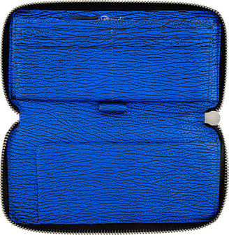 3.1 Phillip Lim Electric Blue Textured Leather Pashli Wallet