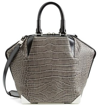 Alexander Wang 'Small Emile' Croc Embossed Leather Tote