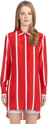 Brooks Brothers Silk Stripe Button-Down Shirt